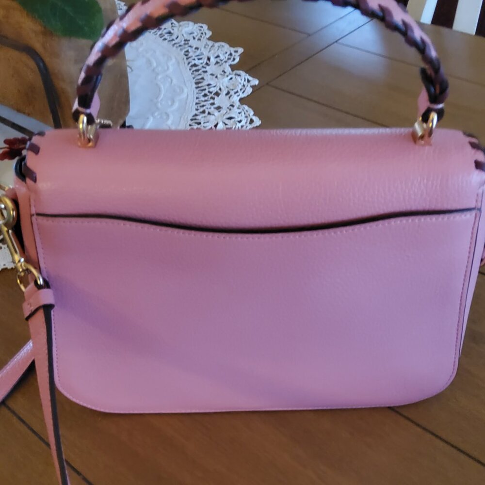 Coach Marlie Top Handle Satchel / Crossbody Handbag with Whipstitch Trim - Picture 4 of 7